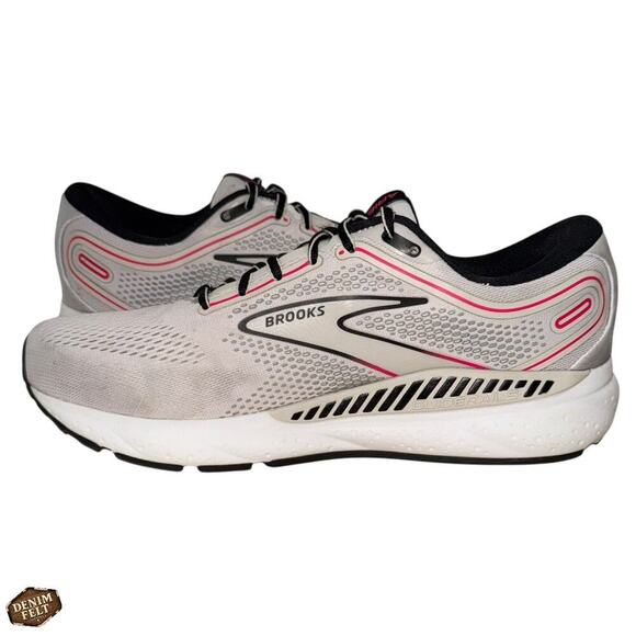 Brooks Ariel GTS 23 Running Shoes Supportive Cushioned White Gray Pink Size 10D - Picture 7 of 16